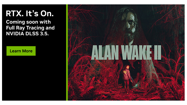 “心灵杀手 2 (Alan Wake 2)”将于 10 月 27 日发布，并支持全景光线追踪和 DLSS 3.5：在 GeForce RTX 40 系列 GPU 上获得出色游戏体验